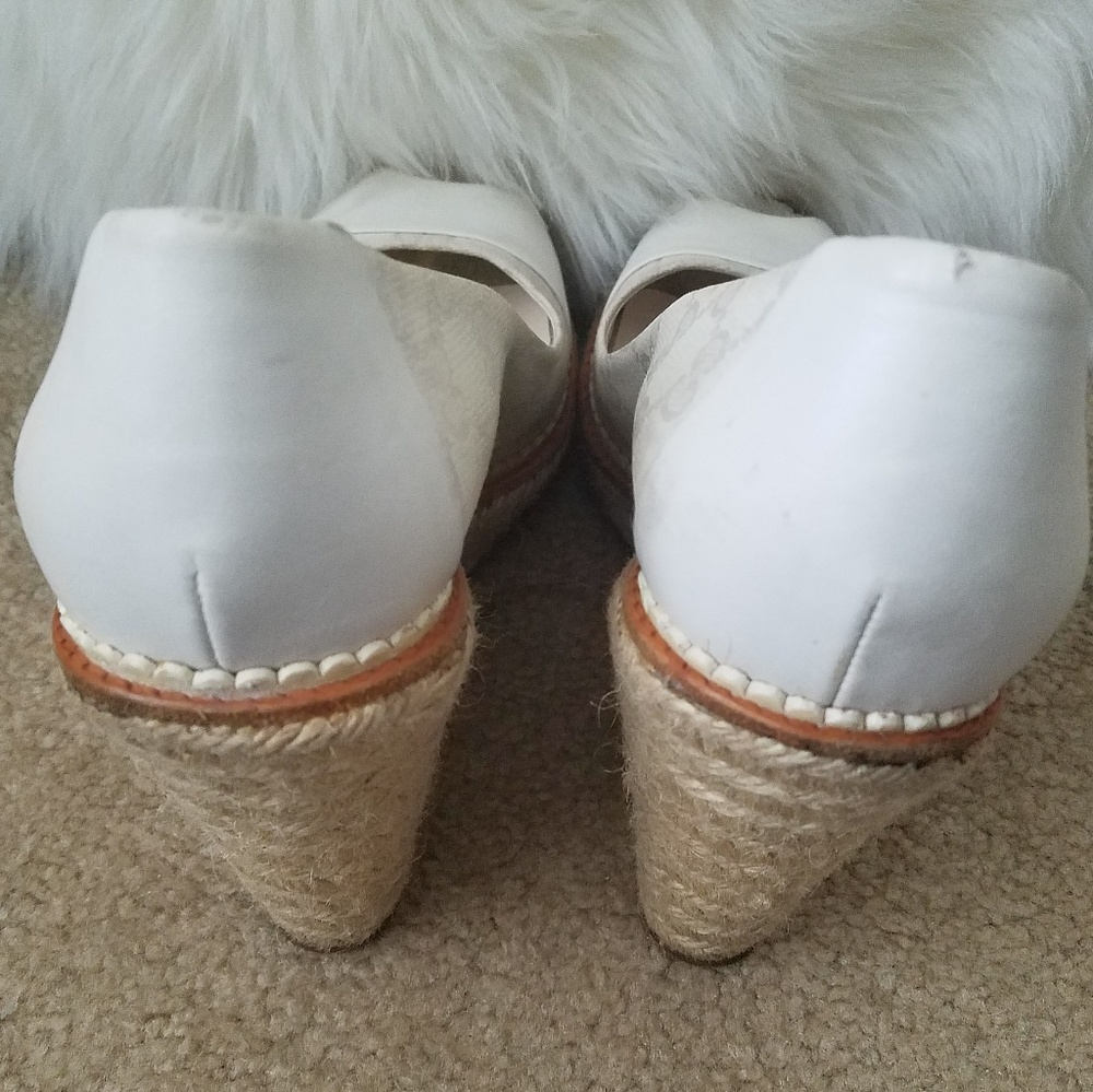 Gucci Off White Wedge Espadrilles Size 38 or 8 - Picture 5 of 8